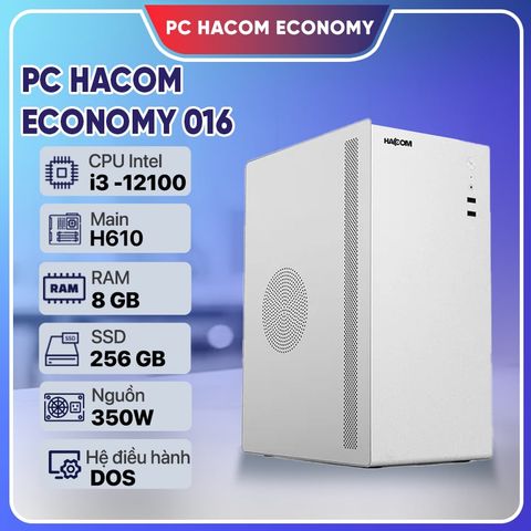 PC HACOM ECONOMY 016 (Intel i3 12100/8GB RAM/256 GB SSD)