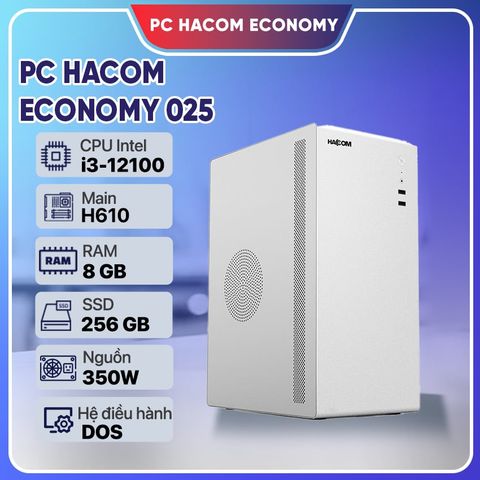 PC HACOM ECONOMY 025 V3WBN (Intel i3 12100/8GB RAM/256 GB SSD)
