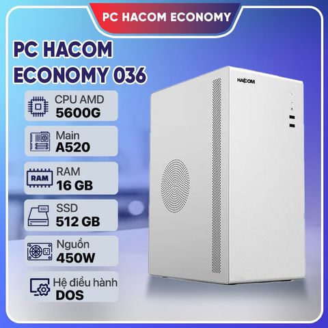 PC HACOM ECONOMY 036 (Ryzen 5600G/16GB RAM/512GB SSD)
