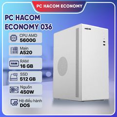  PC HACOM ECONOMY 036 (Ryzen 5600G/16GB RAM/512GB SSD) 
