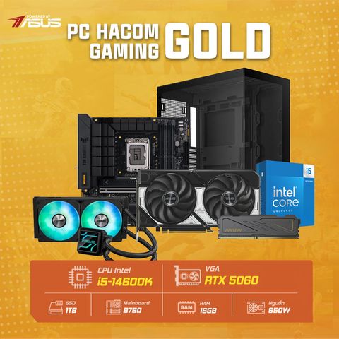 PC HACOM GOLD PRO 085 POWER BY ASUS (Intel i5 14600K/VGA RTX 5060)