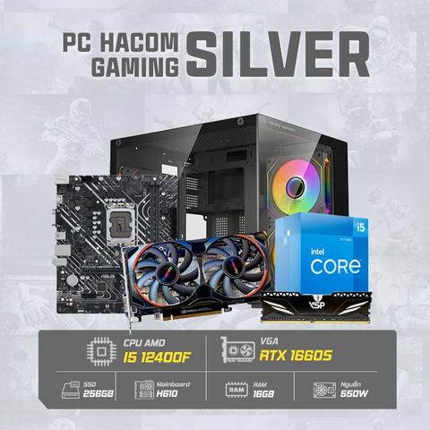 PC HACOM SILVER PRO 038 (Intel i5 12400F)