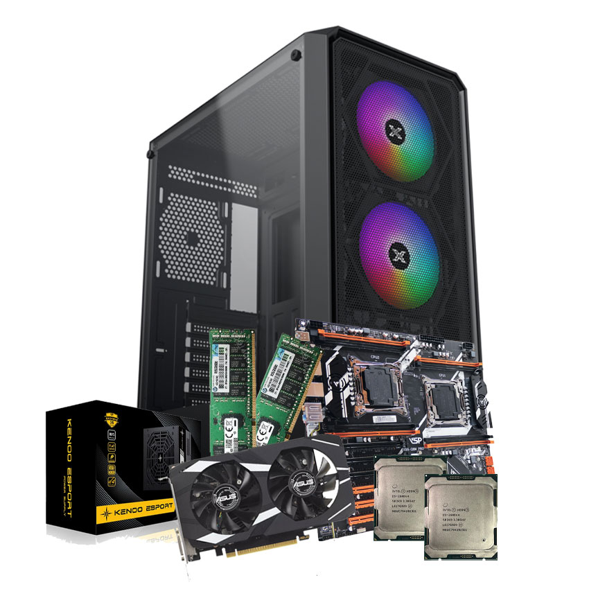 PC HACOM WS V15 (Dual Xeon E5-2686/64GB RAM/500GB SSD/750W/RTX 3050)