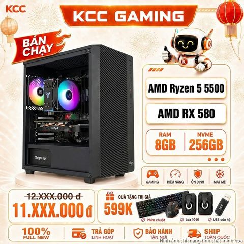 Pc Kcc Amd R5-5500 / Rx 580