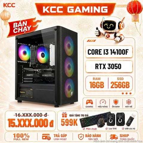 PC KCC Intel I3-14100F / VGA RTX 3050
