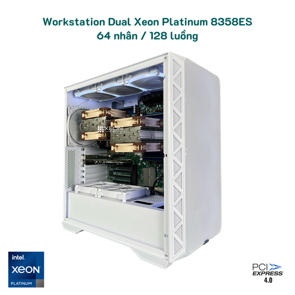 PC workstation Dual Xeon Platinum 8358 ES (Xeon Scalable gen 3)