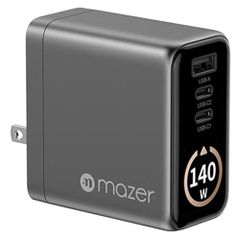  Sạc nhanh 3 cổng USB Type-C PD GaN 140W Mazer 