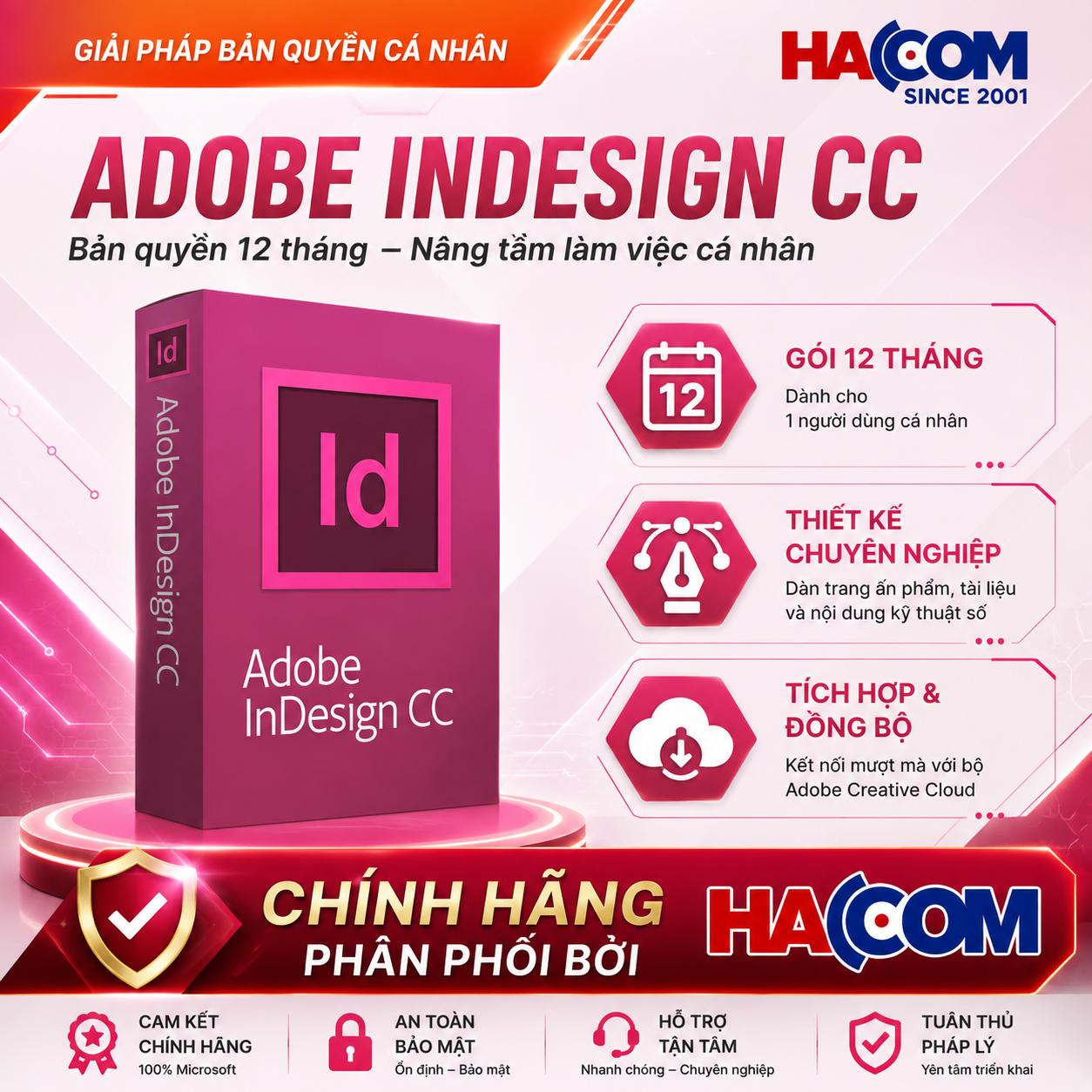 Phần Mềm Adobe InDesign (1 người dùng / 12 tháng)