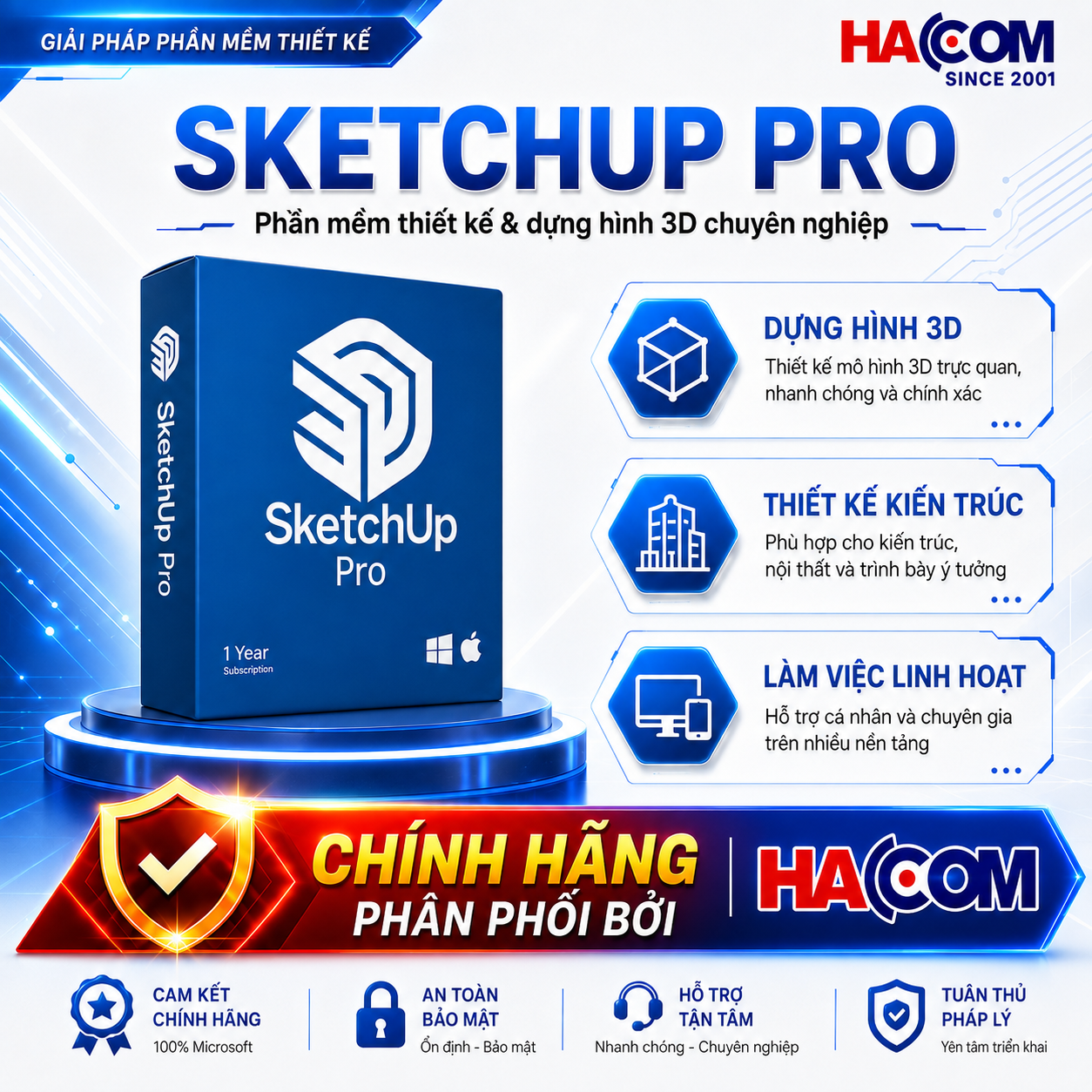 Phần Mềm SketchUp Pro (1 người dùng / 12 tháng)