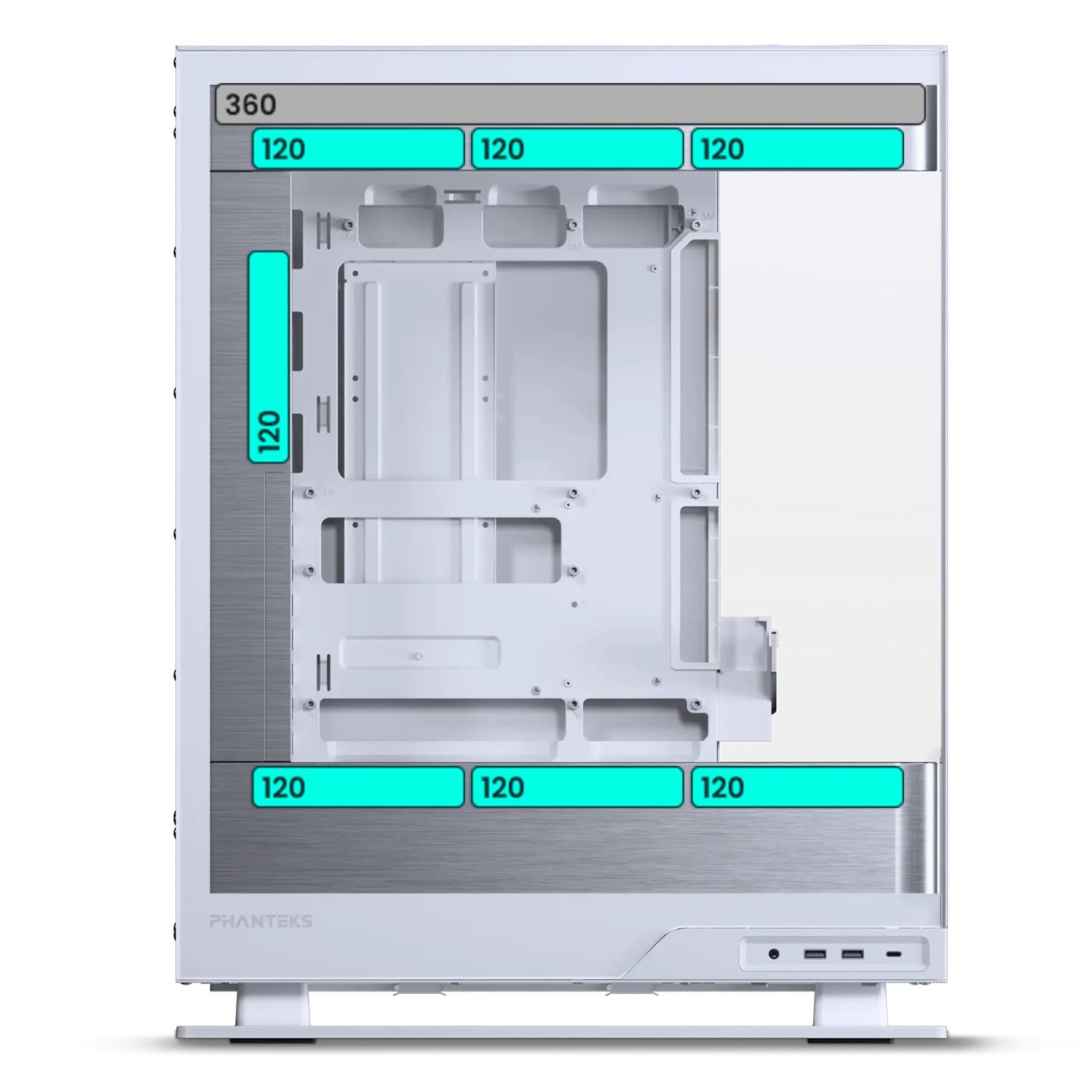 Ảnh minh họa CASE Phanteks Evolv X2 Matte White (Mid Tower / E-ATX, ATX, Micro-ATX, Mini-ITX) 1
