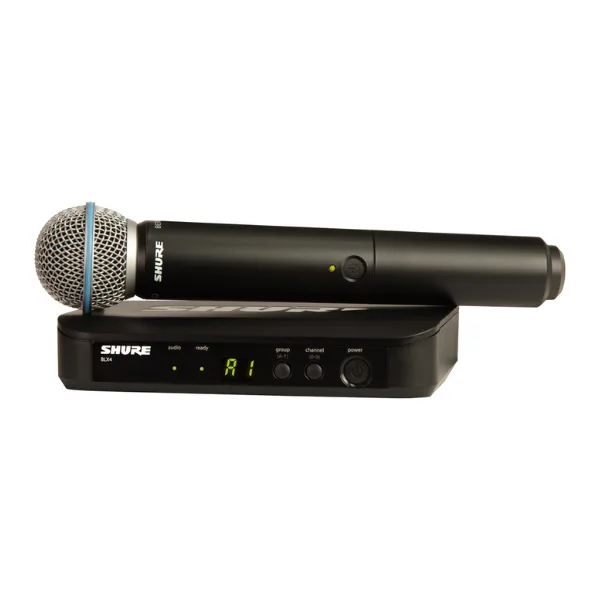 Bộ thu và phát kèm micro không dây Shure BLX24A/B58 - Micro không dây cầm tay (1mic)
