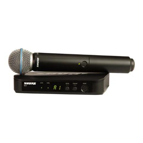 Bộ thu và phát kèm micro không dây Shure BLX24A/B58