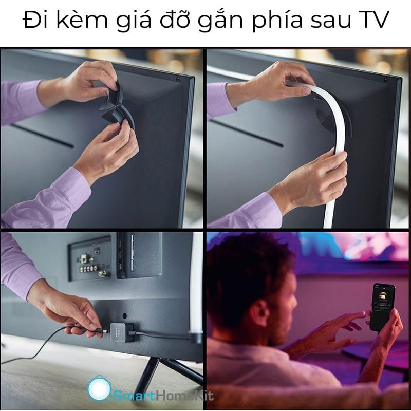 Ảnh minh họa Philips Hue Play Gradient Lightstrip For TV 16 triệu màu 2