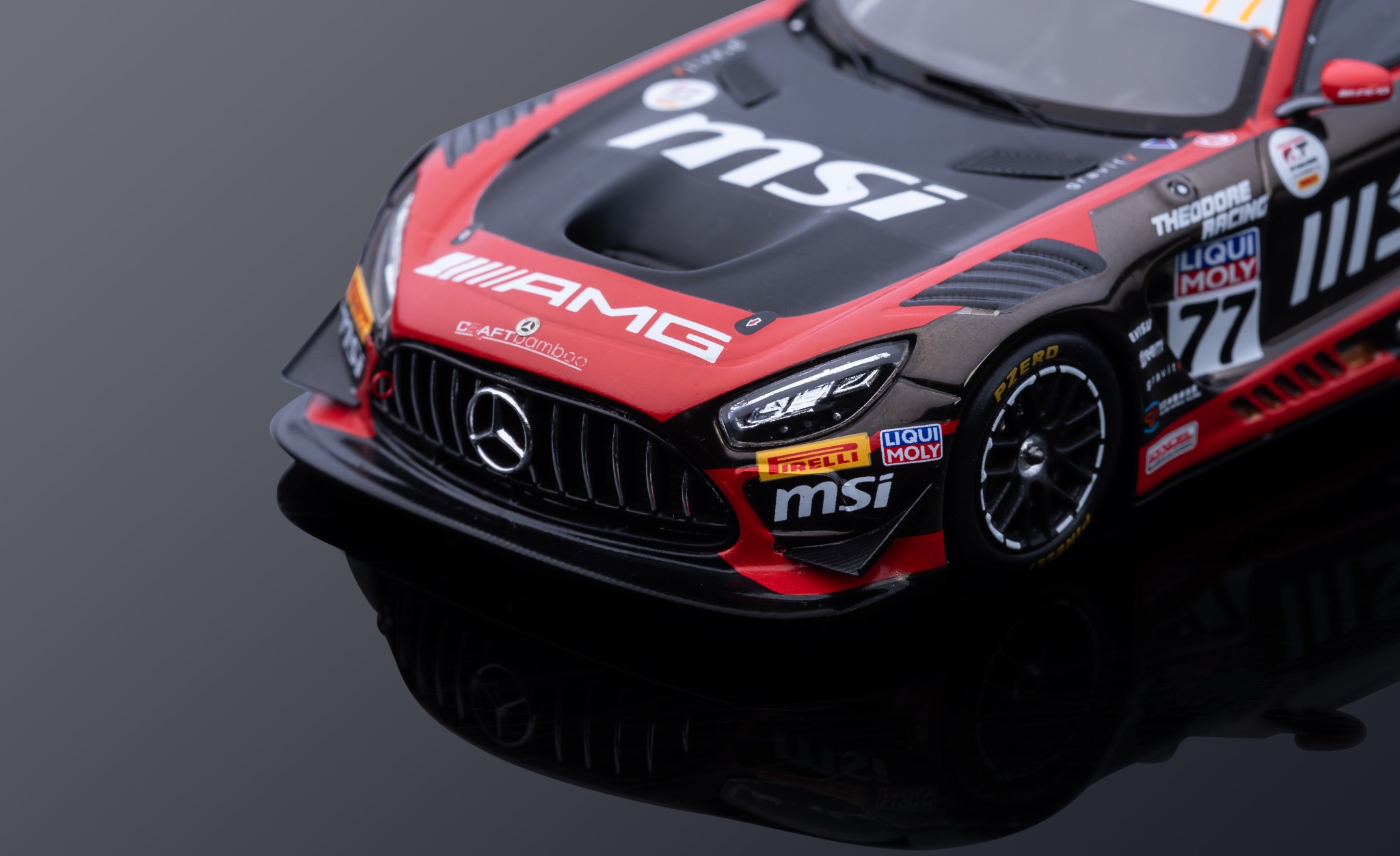 Ảnh minh họa Phụ kiện MSI mô hình xe AMG GT3 2