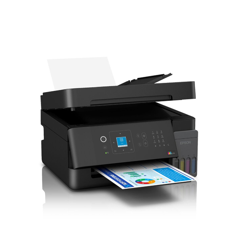 Ảnh minh họa Máy in phun màu Epson Ecotank L5390 (In | Copy| Scan| Fax| ADF| A4| A5| USB| LAN| WIFI) 1
