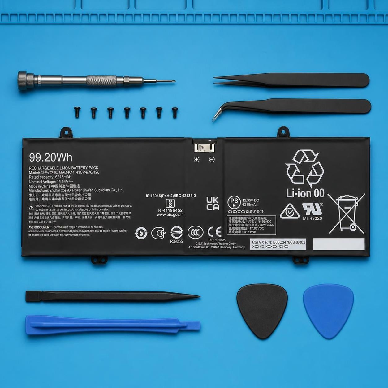 Ảnh minh họa Pin laptop Gigabyte Aorus 16X (2024) – GAD-K41 (4 cell) 3