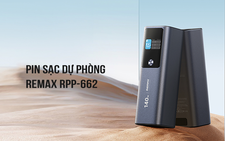 Ảnh minh họa Pin sạc dự phòng 25200mAh 140W Remax RPP-662 1