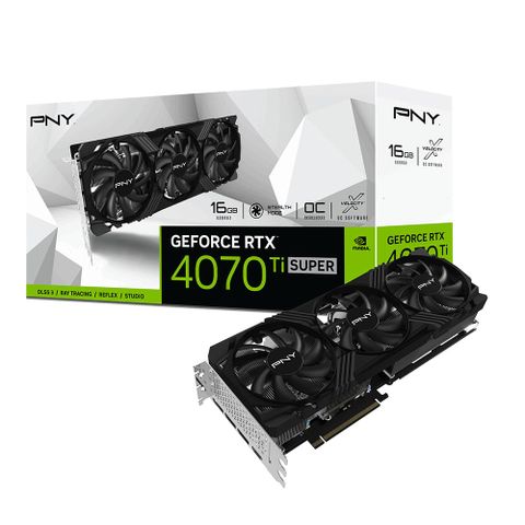 VGA PNY GeForce RTX 4070 Ti SUPER 16GB VERTO Overclocked Triple Fan
