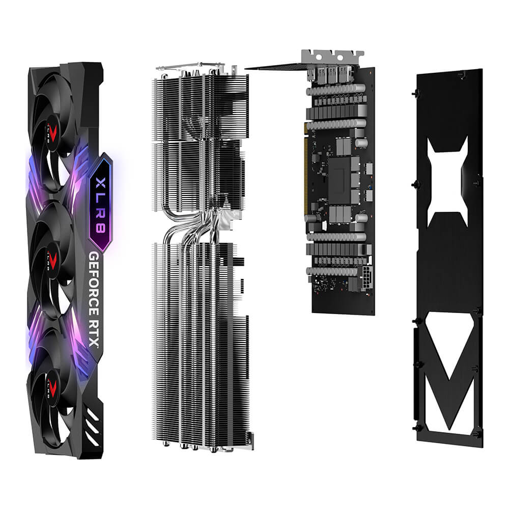 Ảnh minh họa VGA PNY GeForce RTX 4080 SUPER 16GB OC ARGB TF VERTO VCG4080S16TFXXPB1-O 1