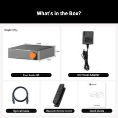  Portable DAC/AMP Fosi Audio S3 12V1.5A 