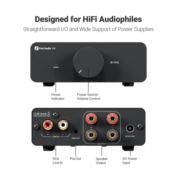 Power Amp Fosi V3 Stereo