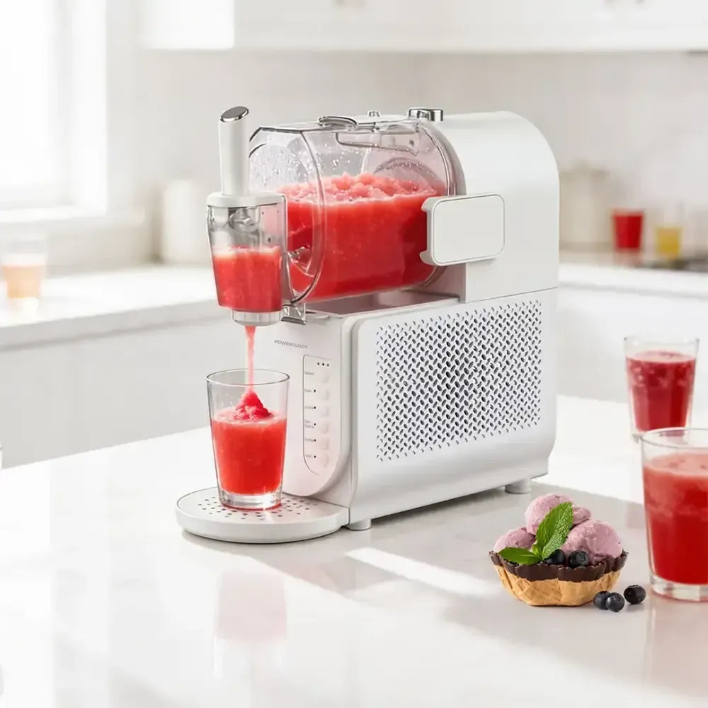 Powerology Fresh Slushie & Ice Cream Maker - White