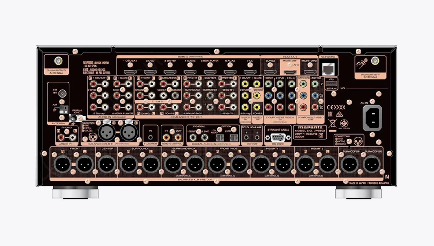 Ảnh minh họa Pre amply Marantz AV8802A (11.2 kênh, sx Japan) 2