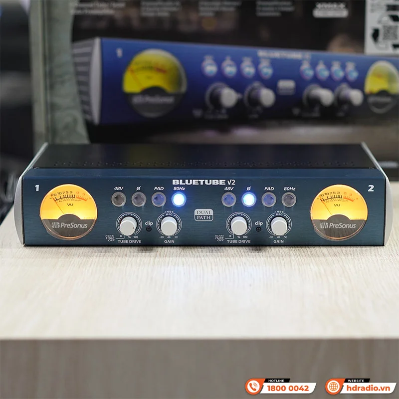 Ảnh minh họa Preamp Micro PreSonus BlueTube DP V2, 2 Kênh, XLR, 1/4 inch 2