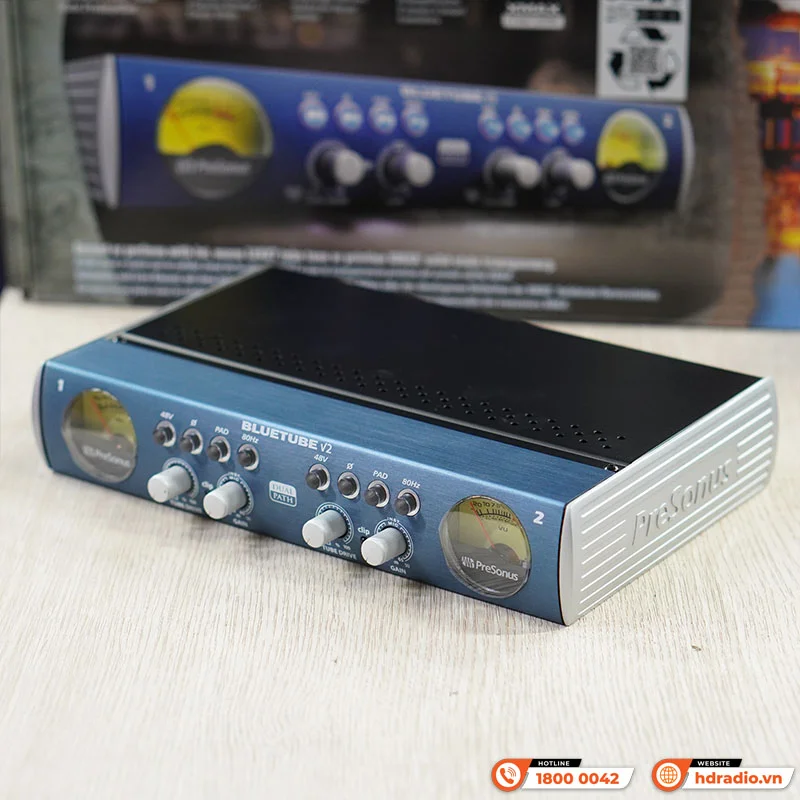 Ảnh minh họa Preamp Micro PreSonus BlueTube DP V2, 2 Kênh, XLR, 1/4 inch 3