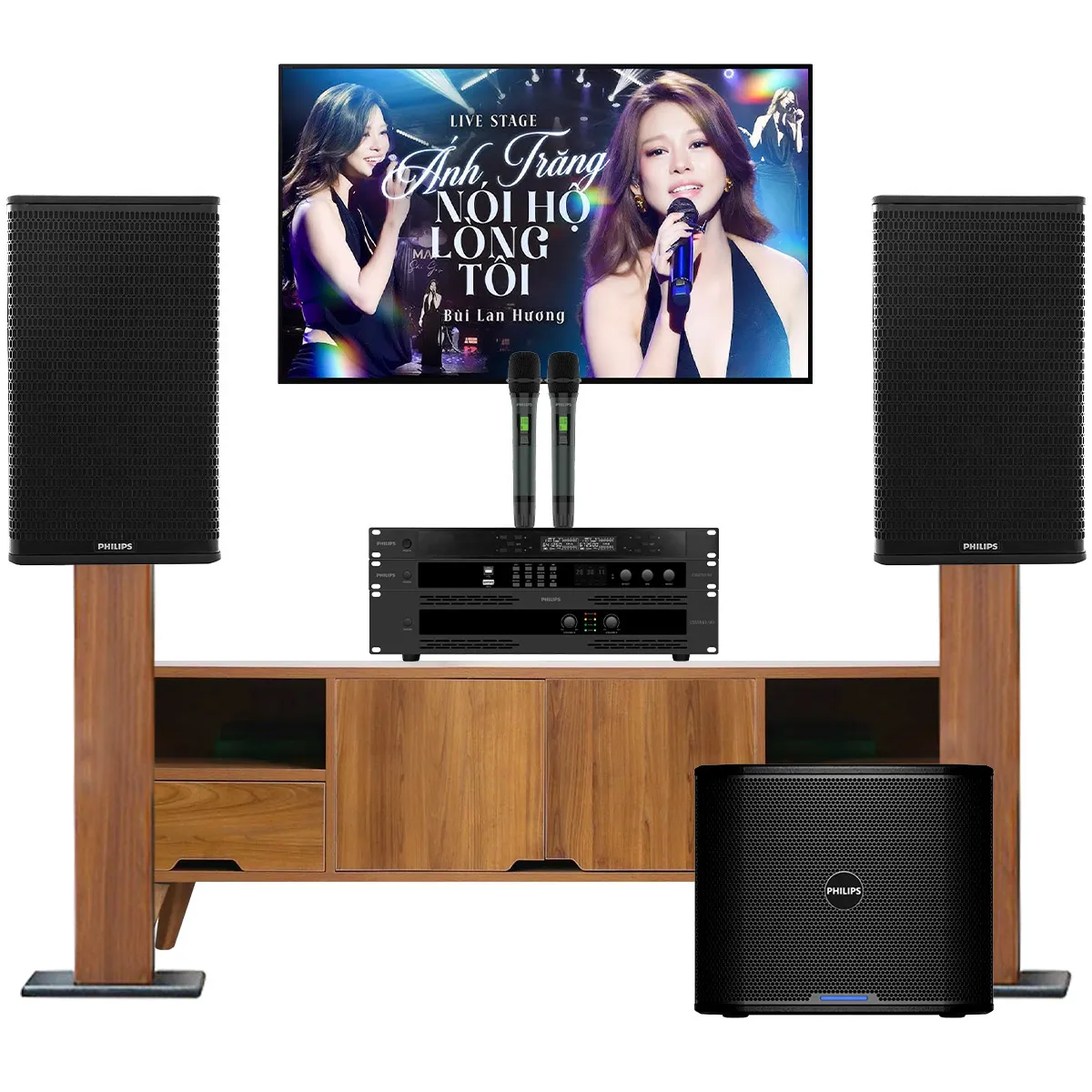 Ảnh minh họa Dàn karaoke đồng bộ Philips 08 (Philips CSS1600/70, CSS5561/70, CSS3752/70, CSS2110/70, CSS3331/70) 2
