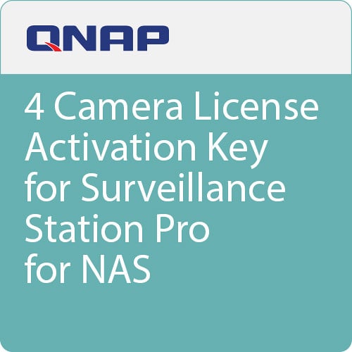 QNAP 4-Channel License for Surveillance Station Professional VMS