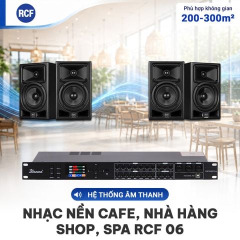Hệ thống âm thanh nhạc nền quán cafe, nhà hàng, shop, spa RCF 06