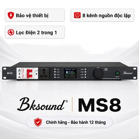 Quản lý nguồn Bksound MS8 Có Lọc Điện 2 trong 1