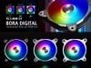 Quạt máy tính Lian Li Bora Digital - Pack 3 - Space Grey