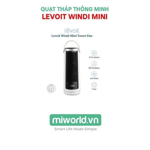 Quạt Tháp Thông Minh Levoit Windi Mini