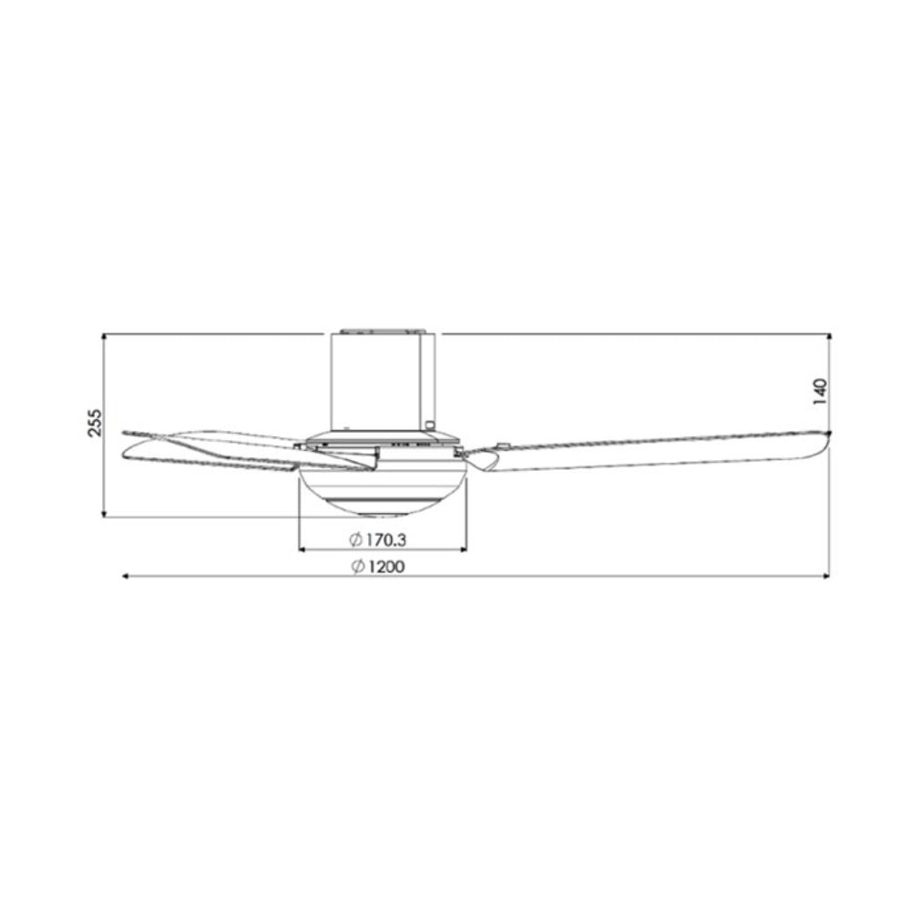Ảnh minh họa Quạt trần 3 cánh Panasonic F-48CZL 1