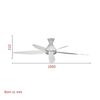 Quạt trần Panasonic 5 cánh F-60GDN-S 40W