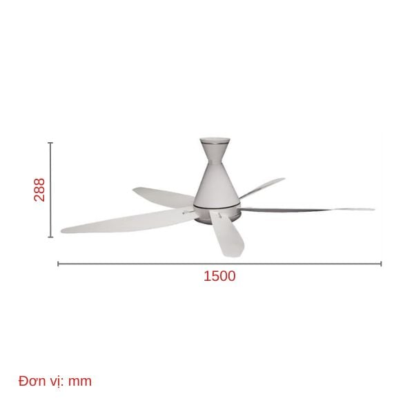 Ảnh minh họa Quạt trần Panasonic 5 cánh F-60GFN 58W 1