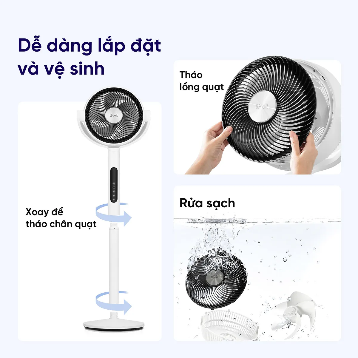 Ảnh minh họa Quạt tuần hoàn không khí Levoit CirculAir 1