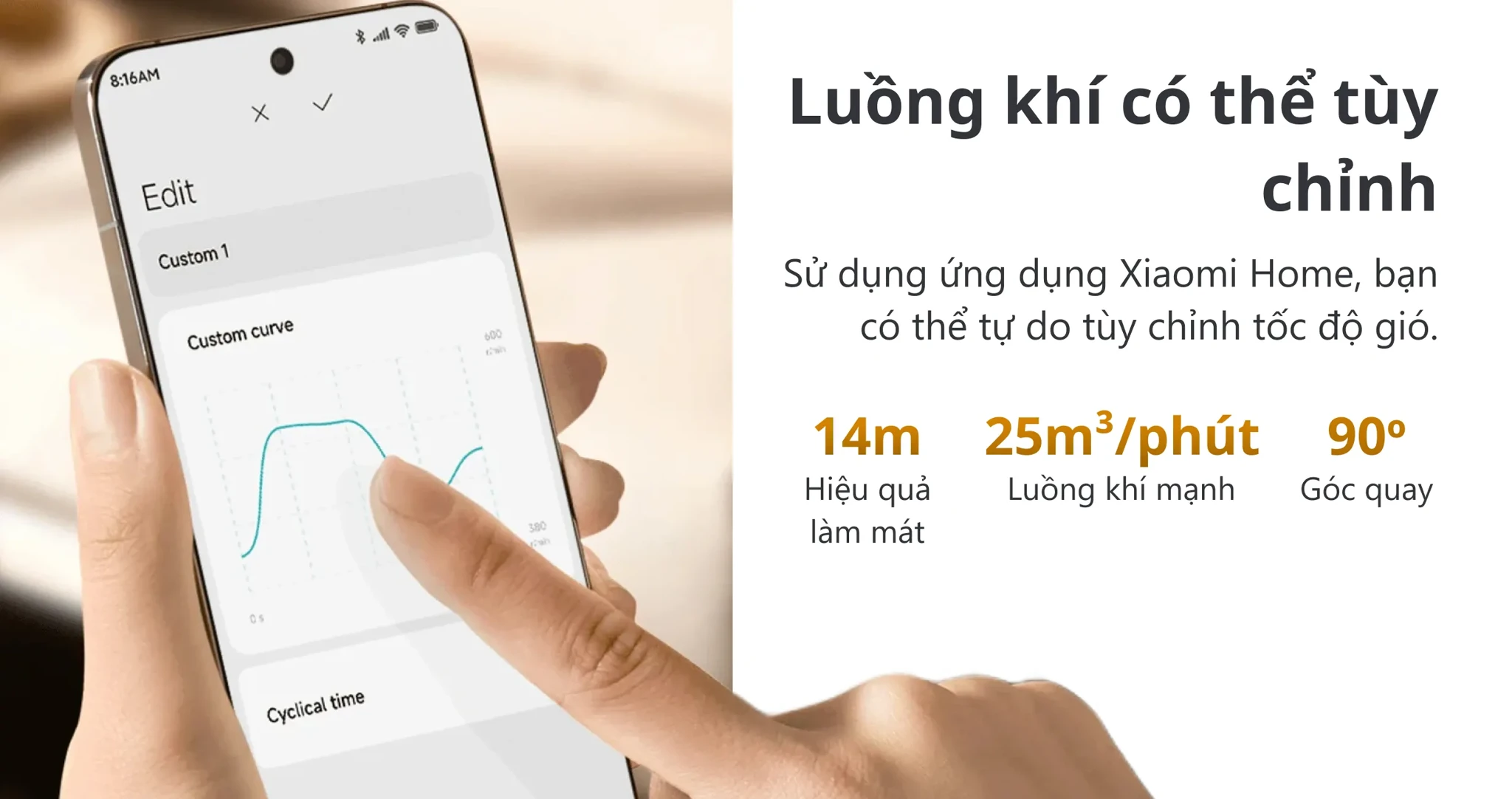 Ảnh minh họa Quạt Xiaomi Smart Standing Fan Pro Slim EU 1