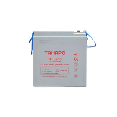 Ắc Quy Tahapo TH6-260 6V-260Ah, ắc quy dùng cho xe điện, xe golf, xe