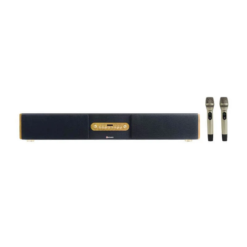 Loa soundbar Sumico HS54, 200W RMS, Bluetooth 5.0, HDMI ARC, Đi kèm 2 micro không dây