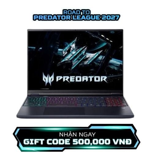 Ảnh minh họa Laptop Acer Gaming Predator Helios Neo PHN16-I71-9779 NH.U42SV.002 (Ultra 9 290HX Plus | 64GB | 2TB | RTX™ 5070 8GB | 16 inch WQXGA 180Hz | Win 11 | Đen) 1