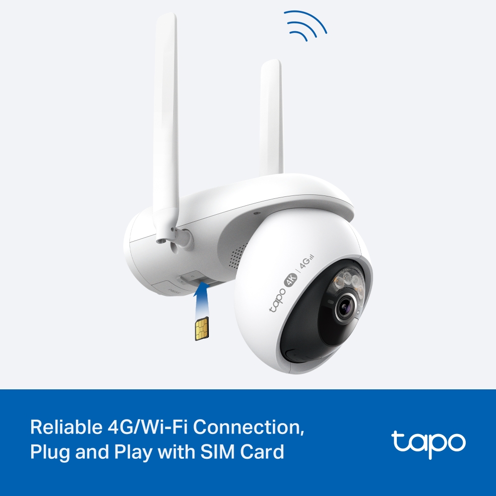 Ảnh minh họa Kit Camera An Ninh Quay Quét Wi-Fi/4G LTE Năng Lượng Mặt Trời Tapo C665G KIT 2