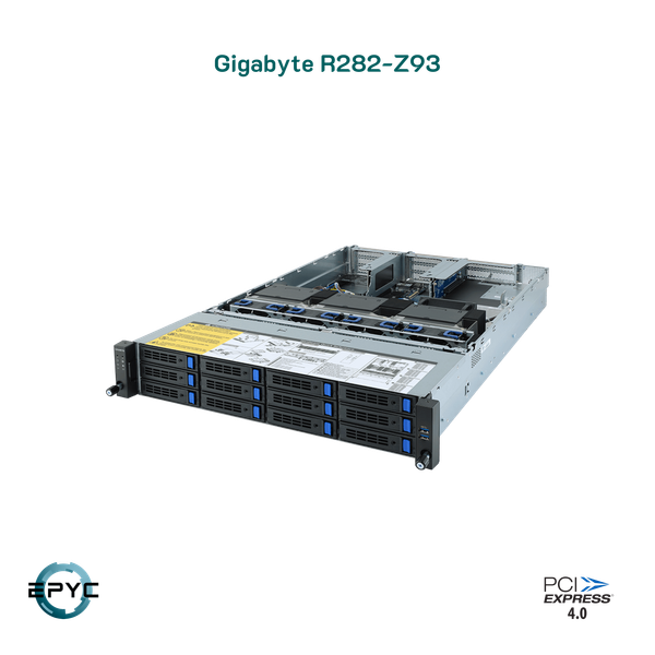 Rack server Gigabyte R282-z93 Dual Epyc Rome & Milan (7002, 7003 series)