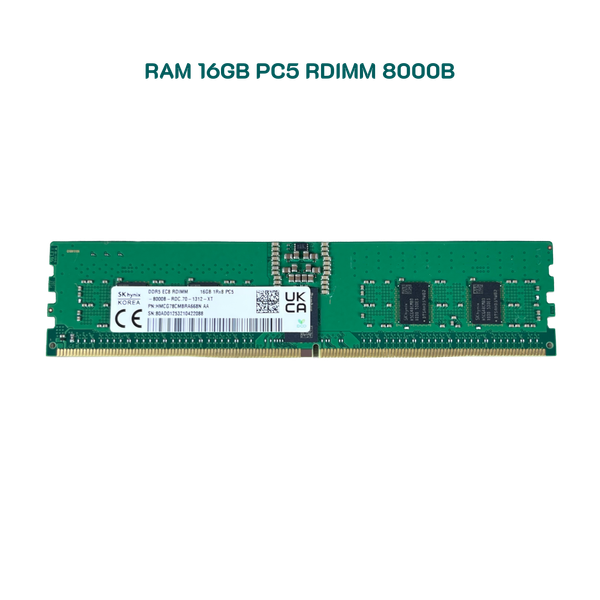 RAM 16GB Registered ECC RDIMM DDR5 8000 Mixed