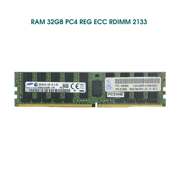 RAM 32GB Registered ECC RDIMM DDR4 2133 Mixed