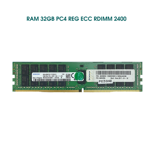 RAM 32GB Registered ECC RDIMM DDR4 2400 Mixed