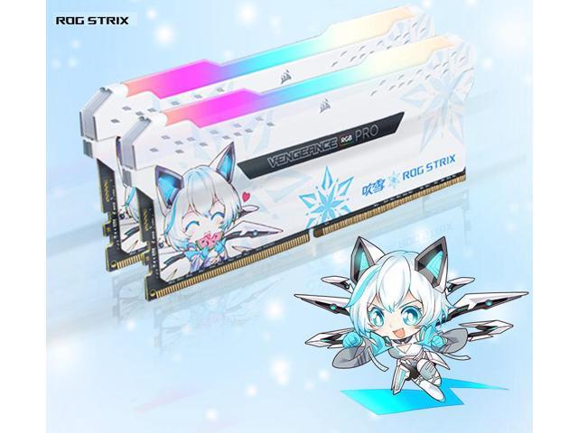 Ảnh minh họa RAM CORSAIR PRO RGB ROG STRIX 16G 4000 WHITE 1