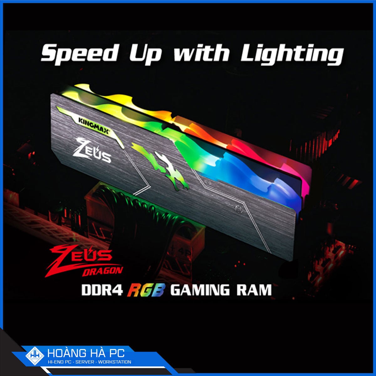 Ảnh minh họa RAM DDR4 KINGMAX ZEUS DRAGON RGB 32GB 3600MHz (1x32GB) 2